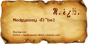 Medgyessy Ábel névjegykártya