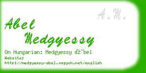 abel medgyessy business card